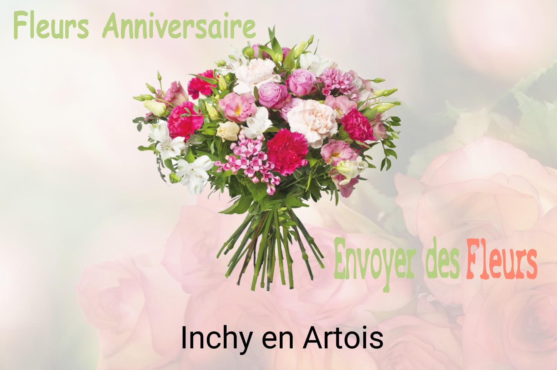Bouquet de fleurs d’anniversaire livré à Inchy-en-Artois