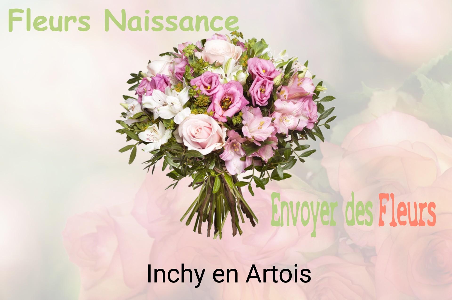 Bouquet de fleurs de naissance livré à Inchy-en-Artois